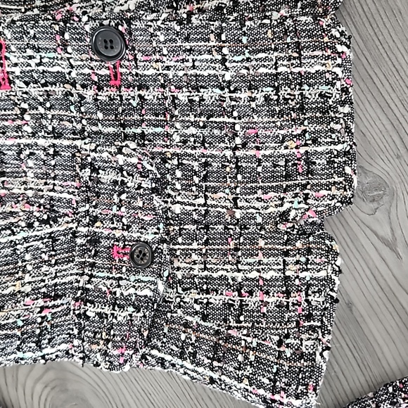 Vintage Pink Tartan Tweed Jacket - Picture 6 of 9